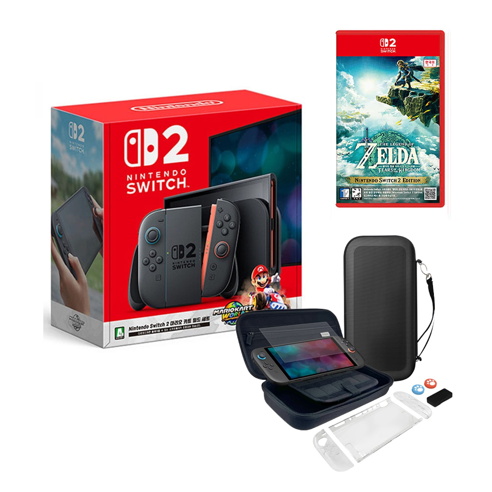 [닌텐도] 스위치 2 마리오 카트 월드 세트 + 스타터킷+젤다의 전설 야생의 숨결